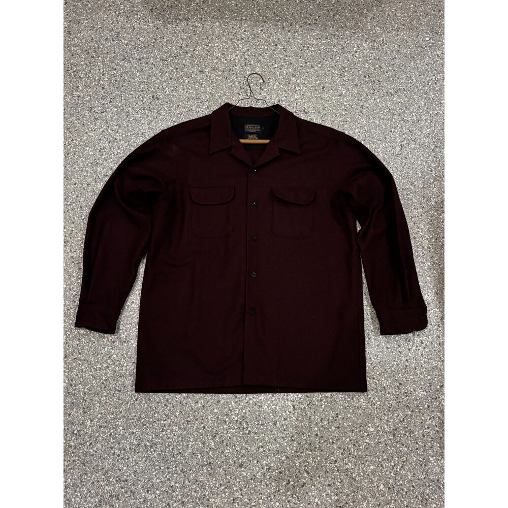 Pendleton Dark Red Board Shirt Long Sleeve size Large